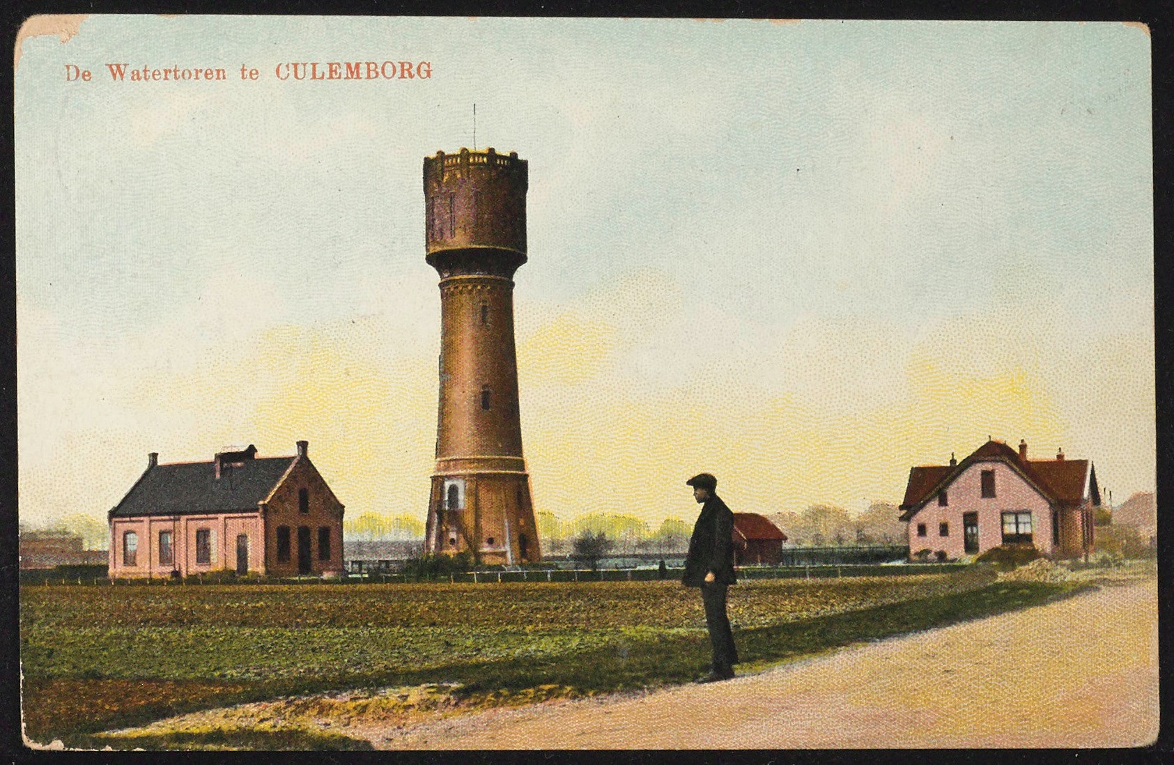 1401-2006 prentbriefkaart met watertoren in Culemborg