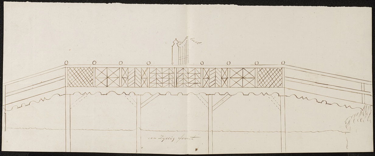 tekening aanvraag bouw brug culemborg 1868